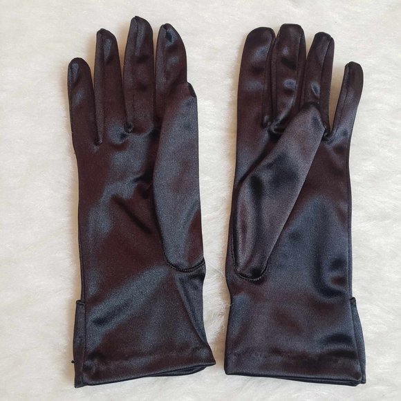 Van Raalte Women's Special Occasion Evening Gloves Black Bow Cuff with beads OS - Picture 4 of 7